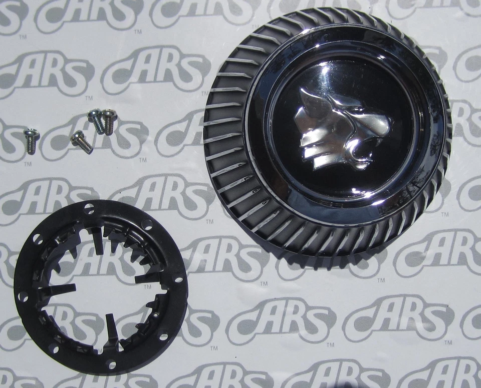 1966-1970 Buick Wildcat Chrome Wheel Cap Assembly w/ 2" Cap Retainer - Image 1 of 1