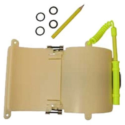 Glow in Dark 3-Page Wrist Writing Dive Slate with Pencil for Night Scuba Diving