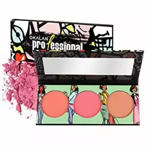 OKALAN PROFESSIONAL THREE COLOR BLUSH AUTHENTIC & SEALED - Picture 1 of 2