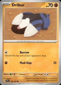 Pokemon Surging Sparks 108/191 Drillbur - Picture 1 of 2
