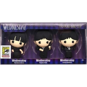 Addam’s Family Wednesday 3D Figural Bag Clip 3-Piece Set LE600 SDCC 2023 Netflix - Picture 1 of 1
