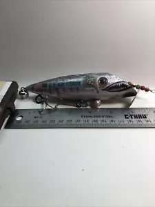 Bomber Style Fishing Lure Hand Painted By Gary Clark, Plug Kansas City Chiefs - Picture 1 of 16