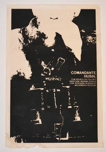 1976 Cuban Original Silkscreen Movie Poster.Comandante Huban.Polish art cinema - Picture 1 of 1