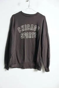 Asos Womens Chicago Print Sweater Jumper - Grey - Size 12 (i8) - Picture 1 of 4