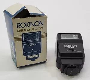 K) Vintage Rokinon 26AD Auto Electronic Flash For Pentax Photography Camera - Picture 1 of 12