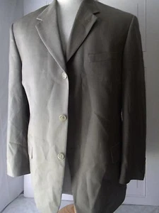 Blazer Hombre Abrigo Deportivo Traje Chaqueta Daniel Hechter Paris 43R Taupe 100% Lana - Imagen 1 de 9