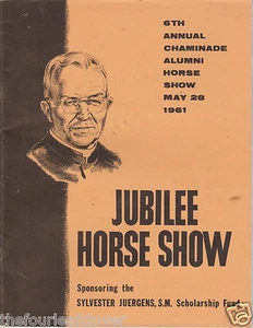 Chaminade Jubilee Horse Show 1961 Program 6th Annual St. Louis MO Ads Rare - Foto 1 di 5