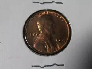 1939-S 1C BU TONER Lincoln Cent WEIZENPFENNIG FRISCH AUS EINER ORIG ROLLE GRATIS SH C21 - Bild 1 von 2