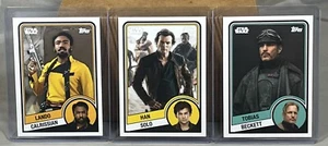 2024 TOPPS Throwback Thursday Star Wars Set 11 31 32 33 LANDO HAN SOLO BECKETT - Picture 1 of 2