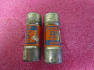 Qty (2) Gould Amp-Trap AJT5 5A Time Delay Fuse 600V AC - Picture 1 of 5