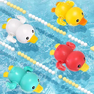 2PCS Kids Bath Tub Pool Water Toys Wind up Duck Bath Toy Baby Bath Toys Floating - Picture 1 of 16