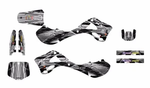1999 2000 2001 2002 KX125 KX250 graphics decal kit for Kawasaki #2001-Gray Metal - Picture 1 of 3