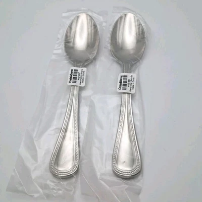 Reed & Barton Grand Hotel II 2 Oval Soup Spoons Stainless 18/10 Flatware Glossy