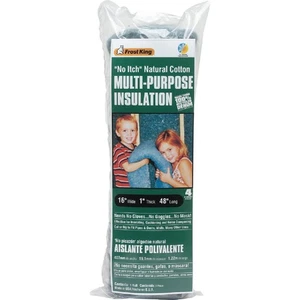 Frost King 16 In. x 48 In. Natural Cotton Denim Insulation CF1 Pack of 12 Frost - Picture 1 of 1
