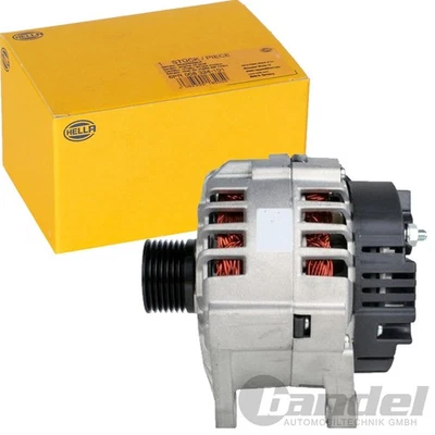 HELLA ALTERNATOR GENERATOR 125A for NISSAN PRIMERA RENAULT MEGANE 2 SCENIC 2 - Image 1 of 4
