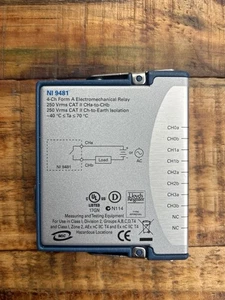 National Instruments NI 9481 Relay Module, C Series, NI-9481, SPST, 4 Relays - Picture 1 of 6