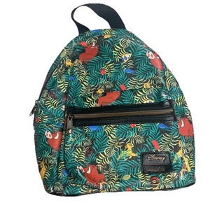 Loungefly Disney Lion King Simba Pumba Timon Green Jungle Bugs Mini Backpack - Picture 1 of 22