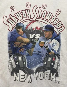 Yankees Mets Vintage Shirt New York Men’s XL Subway Series Showdown RAP TEE Y2K - Picture 1 of 11