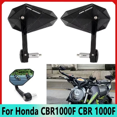 1Pair For Honda CBR1000F 7/8" 22MM 24MM CNC Handle Bar End Mirrors Rearview New Foto 1 de 4