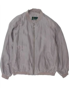 FINNEGAN Mens Bomber Jacket UK 42 XL Grey Silk DC80 - Picture 1 of 3
