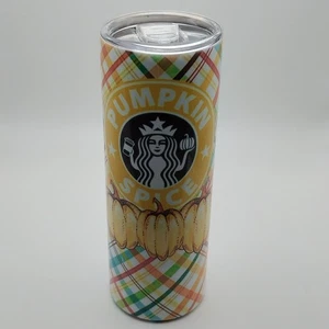 Starbucks Pumpkin Spice 20oz Stainless Steel Tumbler Multicolor Drinkware Cup - Picture 1 of 8