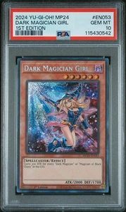 2024 YU-GI-OH! MP24-25TH ANV TIN: DUELING MIRRORS DARK MAGICIAN GIRL PSA 10 - Picture 1 of 2