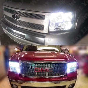 8x High Low Beam Headlight + Switchback LED Bulbs For 2007-2013 Silverado Sierra - Bild 1 von 3