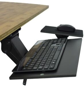 KT1 ergonomic under-desk keyboard tray adjustable keyboard drawer slides tilting