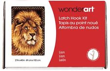 Spinrite Caron Wonderart Latch Hook Kit 27"X40"-Lion, 426131C