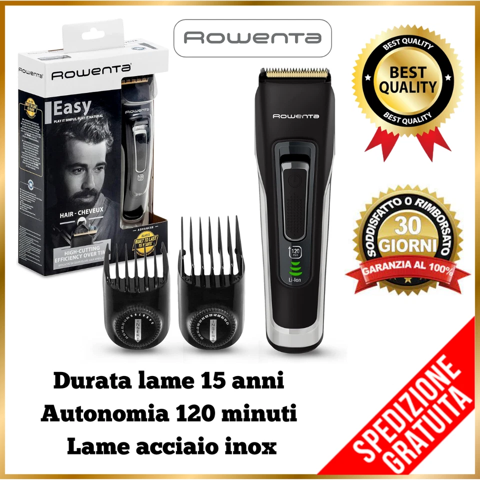Tagliacapelli ROWENTA professionale autoaffilante Rasoio taglia capelli rasatura - Immagine 1 di 4