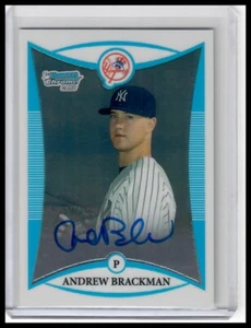 2008 Bowman Chrome #BCP271 Andrew Brackman New York Yankees Auto - Foto 1 di 2
