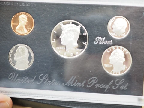 1998 Silver Proof Set Box and COA Cover