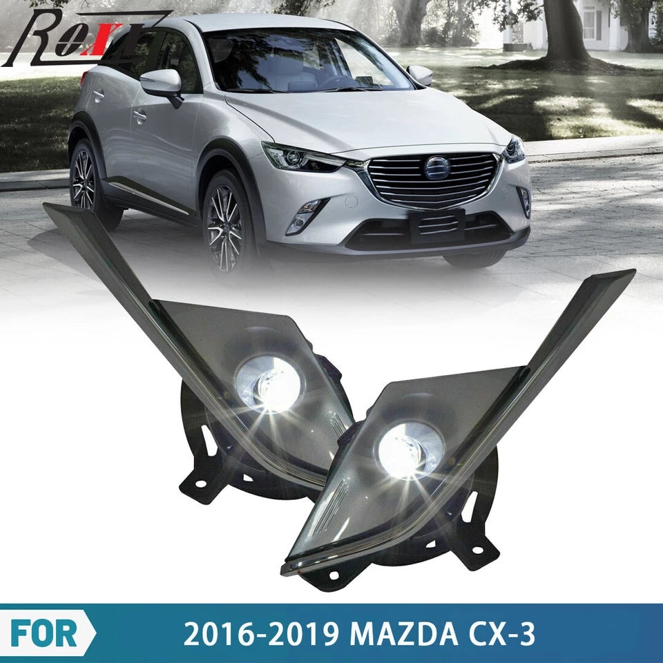 LED For 2016 2017 2018 2019 Mazda CX-3 CX3 Fog Lights Front Bumper Lamps Pair - Изображение 1 из 4