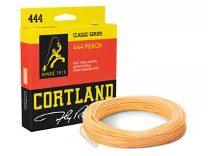 Cortland 444 Peach Floating WF3F - WF5F 90 piedi Fly Line - Foto 1 di 1
