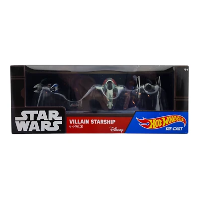 HOT WHEELS Stars Wars Villain Starship 4-Pack Tie Fighter Slave 1 DGN56 2016 - Image 1 of 4