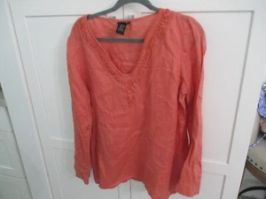 rafaella 12 shirt tunic linen coral - Picture 1 of 3