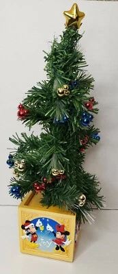 Disney Mickey Mouse Optic Lights 16" Decorated Christmas Tree Pre-owned  - Image 1 of 4