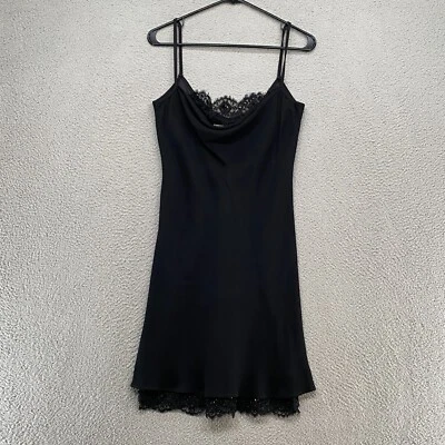 Vestido sin Mangas Chetta B Para Mujer 4 Vintage Y2K Encaje Capricho Evento Mini Negro Años 80 Foto 1 de 4