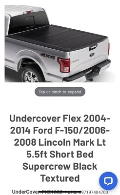 cubierta interior flex 2004-2014 ford f150 5,5 cubierta de cama Foto 1 de 2