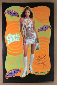 Coors Light Heidi Klum Queen of Halloween Poster 15 x 23.5" 2000 / Ships Flat - Picture 1 of 3