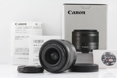 Lente intercambiable Canon EF-M15-45 mm F3,5-6,3 IS STM grafito negro nuevo Foto 1 de 4