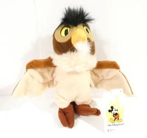 MINI BOLSA DE FRIJOLES VINTAGE DISNEY OWL NUEVA CON ETIQUETAS WALT DISNEY WORLD 7" - Imagen 1 de 4