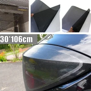 Black Car Rear Tail Light Honeycomb Sticker Car Lamp Cover Decal Car Accessories - Bild 1 von 17