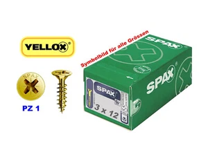 ABC Spax®  Mini-Spanplattenschrauben PZ1  3 x 12 mm - YELLOX®  (Menge wählbar) - Bild 1 von 1