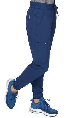 Evolution Scrubs Women's Performance Drawstring Jogger Pant, NWT, Navy Blue, L - Image 1 of 4
