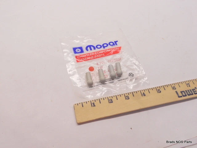NOS MoPar 1967-1979 Plymouth Cuda Dodge Dart Chrysler SUNVISOR RUBBER TIPS  FOUR - Image 1 of 1