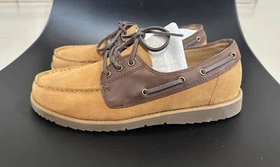 Lands' End Men's Comfort Suede Leather Boat Shoe BRAND NEW - Image 1 of 4