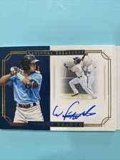 2019 National Treasures Signature Jumbo Material Booklets /99 Wander Franco Auto