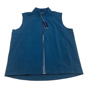 NWT Mens Holderness & Bourne The Conrad Vest Dry Luxe Performance Teal Blue Sz L - Picture 1 of 7