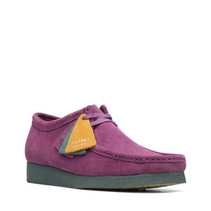 ✅🆕🚚Express Clarks para hombre ic Wallabee púrpura/verde 26168860 - Imagen 1 de 9